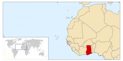 غنا محل بر روی نقشه جهان