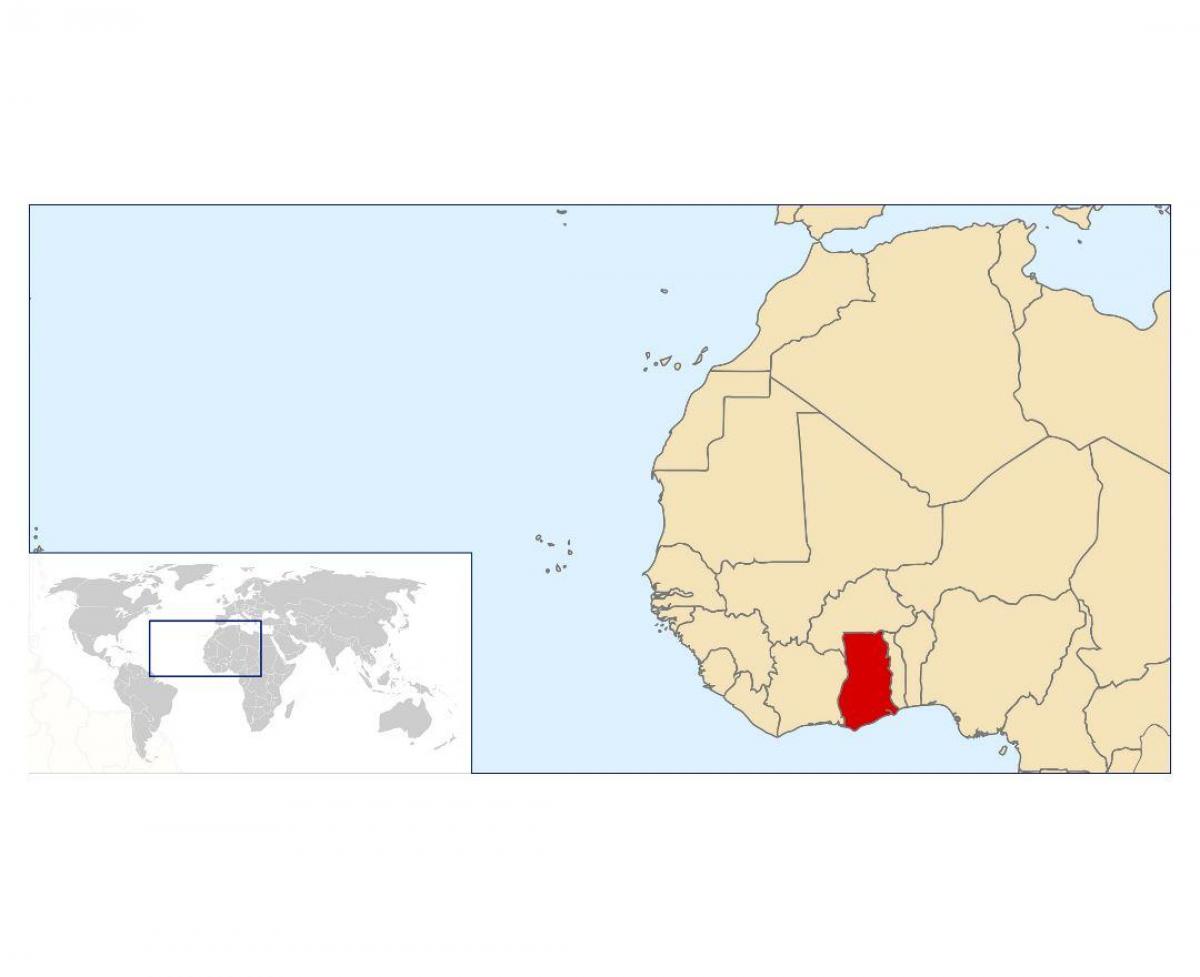 غنا محل بر روی نقشه جهان